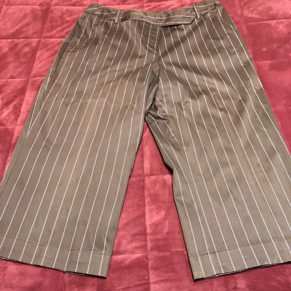 Worthingston Stretch Women’s Capris Brown Size 12